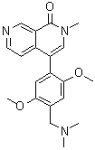 4-(4-((Dimethylamino)methyl)-2,5-dimethoxyphenyl)-2-methyl-2,7-naphthyridin-1(2H)-one molecular structure (CAS 1883429-22-8)