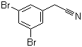 structure of CAS# 188347-48-0, 3,5-Dibromobenzeneacetonitrile;3,5-Dibromobenzyl cyanide