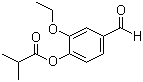 Ethyl vanillin isobutyrate molecular structure (CAS 188417-26-7)