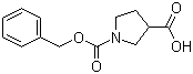 1-Cbz-pyrrolidine-3-carboxylic acid molecular structure (CAS 188527-21-1)