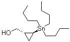(1R,2S)-2-(Tributylstannyl)cyclopropanemethanol molecular structure (CAS 188620-19-1)