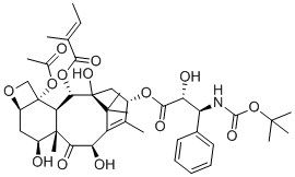 structure of CAS# 1887057-05-7, Docetaxel EP Impurity A;2-O-desbenzoyl-2-O-tiglyldocetaxel