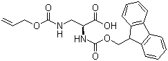 Fmoc-3-[[(Allyloxy)carbonyl]amino]-L-alanine molecular structure (CAS 188970-92-5)