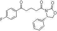 structure of CAS# 189028-93-1, (4S)-3-[5-(4-Fluorophenyl)-1,5-dioxopenyl]-4-phenyl-2-oxazolidinone
