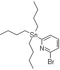 structure of CAS# 189083-81-6, 2-Bromo-6-(tributylstannyl)pyridine;2-Bromo-6-(tri-n-butylstannyl)pyridine