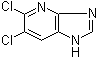 structure of CAS# 189102-97-4, 5,6-Dichloro-3H-imidazo[4,5-b]pyridine