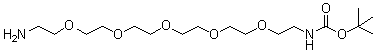 19-Amino-5,8,11,14,17-pentaoxa-2-azanonadecanoic acid 1,1-dimethylethyl ester molecular structure (CAS 189209-27-6)