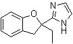 structure of CAS# 189224-48-4, 2-(2-Ethyl-2,3-dihydro-2-benzofuranyl)-1H-imidazole;KU 14R