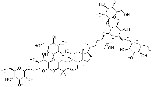 Mogroside VI molecular structure (CAS 189307-15-1)