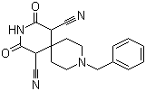 2,4-二氧代-9-苯甲基-3,9-二氮杂螺[5.5]十一烷-1,5-二甲腈分子结构 (CAS 189333-46-8)