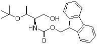 N-芴甲氧羰基-O-叔丁基-L-苏氨醇分子结构 (CAS 189337-28-8)