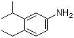 structure of CAS# 1899-06-5, 4-Ethyl-3-(1-methylethyl)benzenamine