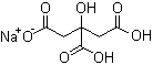 结构式 CAS# 18996-35-5, 柠檬酸单钠盐; 柠檬酸二氢钠