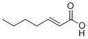 structure of CAS# 18999-28-5, 2-Heptenoic acid;(E)-hept-2-enoic acid