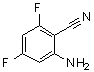 2-氨基-4,6-二氟苯甲腈分子结构 (CAS 190011-84-8)