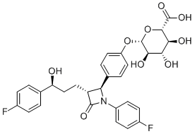 依折麦布-葡糖苷酸分子结构 (CAS 190448-57-8)