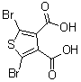 2,5-Dibromothiophene-3,4-dicarboxylic acid molecular structure (CAS 190723-12-7)