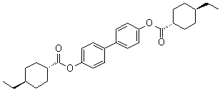 (trans,trans)-4-Ethylcyclohexanecarboxylic acid [1,1'-biphenyl]-4,4'-diyl ester molecular structure (CAS 190731-46-5)