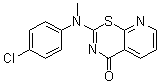 2-[(4-氯苯基)甲基氨基]-4H-吡啶并[3,2-e]-1,3-噻嗪-4-酮分子结构 (CAS 190842-36-5)