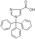 结构式 CAS# 191103-80-7, 1-三苯甲基-1H-咪唑-4-羧酸