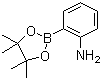 structure of CAS# 191171-55-8, 2-Aminophenylboronic acid pinacol ester;2-(4,4,5,5-Tetramethyl-1,3,2-dioxaborolan-2-yl)aniline