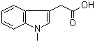 structure of CAS# 1912-48-7, 1-Methylindole-3-acetic acid;1-Methyl-3-indoleacetic acid; 2-(1-Methyl-1H-indol-3-yl)acetic acid