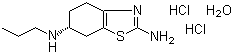 structure of CAS# 191217-81-9, Pramipexole;(S)-2-Amino-4,5,6,7-tetrahydro-6-(propylamino)benzothiazole dihydrochloride monohydrate; (6S)-N'-Propyl-4,5,6,7-tetrahydro-1,3-benzothiazole-2,6-diamine hydrate dihydrochloride
