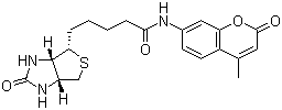 N-D-Biotinyl-7-amino-4-methylcoumarin molecular structure (CAS 191223-35-5)