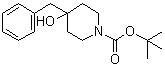 4-Hydroxy-4-(phenylmethyl)-1-piperidinecarboxylic acid 1,1-dimethylethyl ester molecular structure (CAS 191327-87-4)