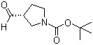 结构式 CAS# 191347-94-1, (3R)-3-甲酰基-1-吡咯烷甲酸叔丁酯