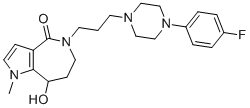 structure of CAS# 191592-09-3, 5-HT2 antagonist 1;5-[3-[4-(4-fluorophenyl)piperazin-1-yl]propyl]-8-hydroxy-1-methyl-7,8-dihydro-6H-pyrrolo[3,2-c]azepin-4-one