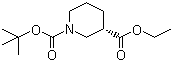 Ethyl (S)-N-Boc-piperidine-3-carboxylate molecular structure (CAS 191599-51-6)