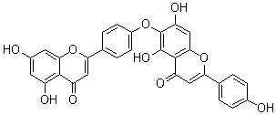 结构式 CAS# 19202-36-9, 扁柏双黄酮
