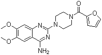 Prazosin molecular structure (CAS 19216-56-9)
