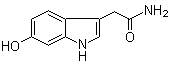 6-Hydroxy-1H-indole-3-acetamide molecular structure (CAS 192184-73-9)