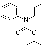 tert-Butyl 3-iodopyrrolo[2,3-b]pyridine-1-carboxylate molecular structure (CAS 192189-18-7)