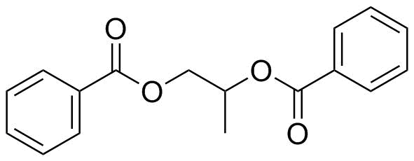 Propylene glycol dibenzoate molecular structure (CAS 19224-26-1)