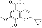 2-Cyclopropyl-7,8-dimethoxy-2H-chromene-5-carboxylic acid methyl ester molecular structure (CAS 192315-05-2)