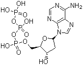 2'-Deoxyadenosine 5'-triphosphate molecular structure (CAS 1927-31-7)