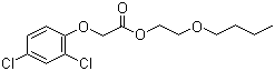 structure of CAS# 1929-73-3, Butoxyethyl (2,4-dichlorophenoxy)acetate;(2,4-Dichlorophenoxy)acetic acid butoxyethyl ester; 2,4-D 2-butoxyethyl ester; 2,4-D butylglycol ester