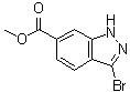 Methyl 3-bromo-1H-indazole-6-carboxylate molecular structure (CAS 192945-56-5)
