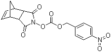 结构式 CAS# 193269-82-8, 降冰片烯-2,3-二羧基亚胺基对硝基苄基碳酸酯