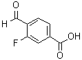 3-Fluoro-4-formylbenzoic acid molecular structure (CAS 193290-80-1)