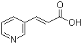 3-(3-吡啶基)丙烯酸分子结构 (CAS 19337-97-4)