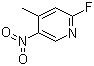 2-Fluoro-4-methyl-5-nitropyridine molecular structure (CAS 19346-47-5)