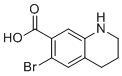 6-Bromo-1,2,3,4-tetrahydro-7-quinolinecarboxylic acid molecular structure (CAS 1936685-63-0)