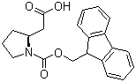 Fmoc-L-beta-homoproline molecular structure (CAS 193693-60-6)