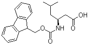 (S)-3-[[(9H-Fluoren-9-ylmethoxy)carbonyl]amino]-5-methylhexanoic acid molecular structure (CAS 193887-44-4)
