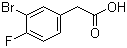 3-Bromo-4-fluorophenylacetic acid molecular structure (CAS 194019-11-9)