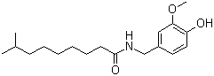 structure of CAS# 19408-84-5, Dihydrocapsaicin;8-Methyl-N-vanillylnonanamide